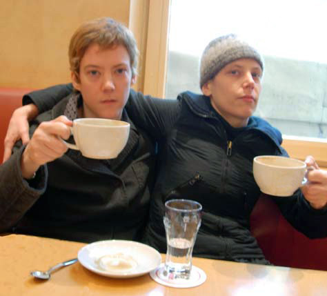 Gretchen and Gwen in Frankfurt, Germany